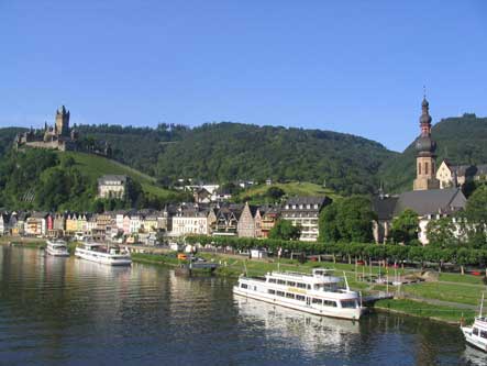 Cochem mit Blick auf die Burg an der Mosel