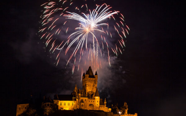 Feuerwerk Silvester Reichsburg Cochem